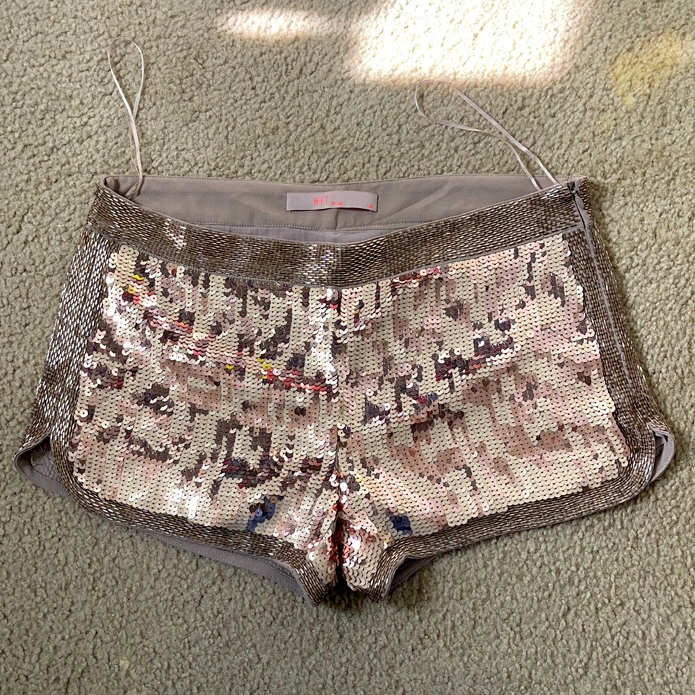gorgeous sequined lined shorts,Almost new,good quality